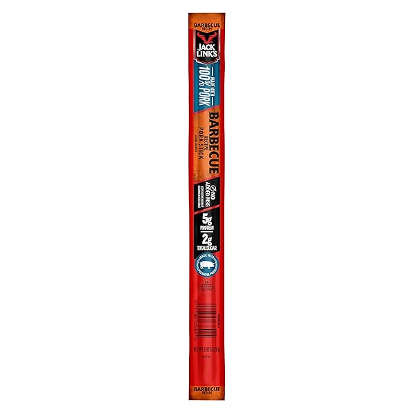 JACK LINK’S MEAT STICKS, BARBECUE RECIPE PORK –...