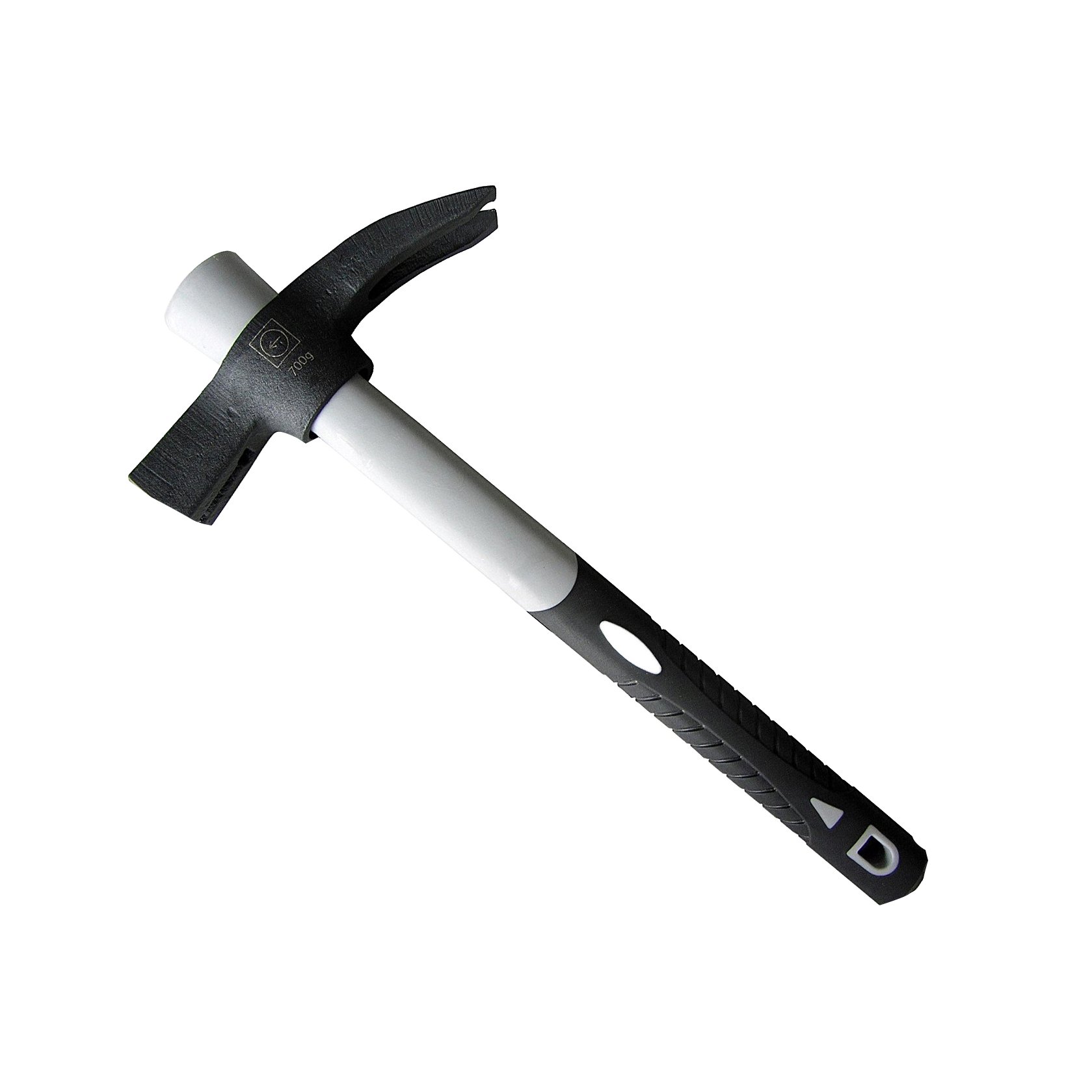 Ruthe 3007049119 French Claw Hammer with Fibre-Glass Handle, Multi-Colour, 700 g