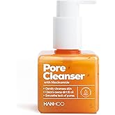 Hanhoo Pore Cleanser with Niacinamide, 6.76 Fl. Oz., 2-in-1 Facial Cleanser and Mask, with Niacinamide and Salicylic Acid, Clears Clogged Pores, Makeup-Remover, Exfoliating Face Wash, Korean Skincare