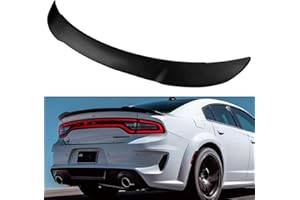 cciyu Black ABS Rear Spoiler Wing for 2011 2012 2013 2014 2015 2016 2017 2018 2019 2020 for Dodge Charger Hellcat Style for SRT Stylish Trunk Spoiler Wing