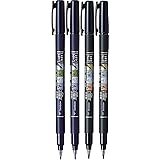 2x Tombow Brush Pen Fudenosuke, harte + weiche Spitze, schreibfarbe schwarz