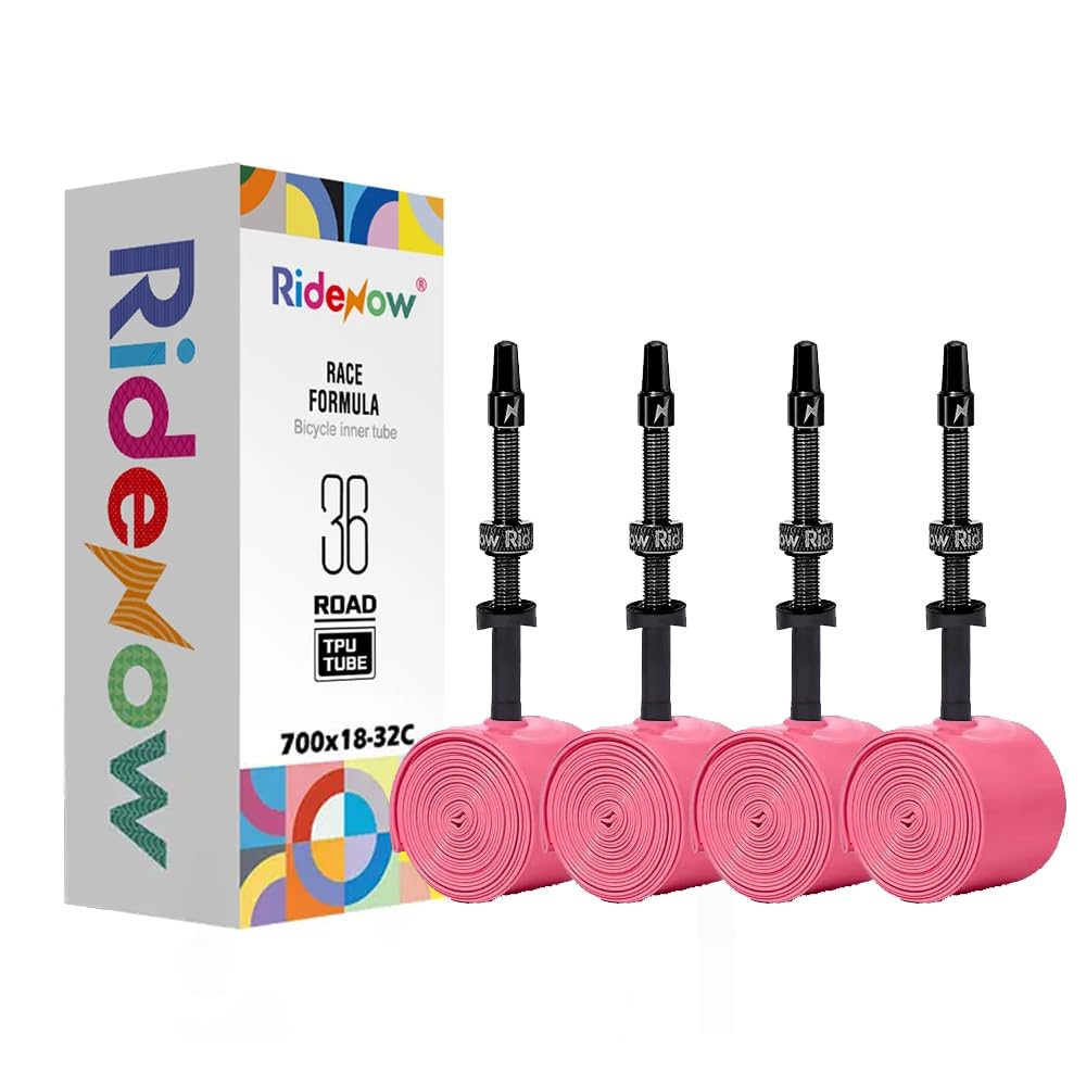 Photo 1 of Bibike 2/4 Pack Ridenow TPU Tubes 700x18-32c Inner Tube, 45/65/85mm Metal Presta Valve with Removable Core