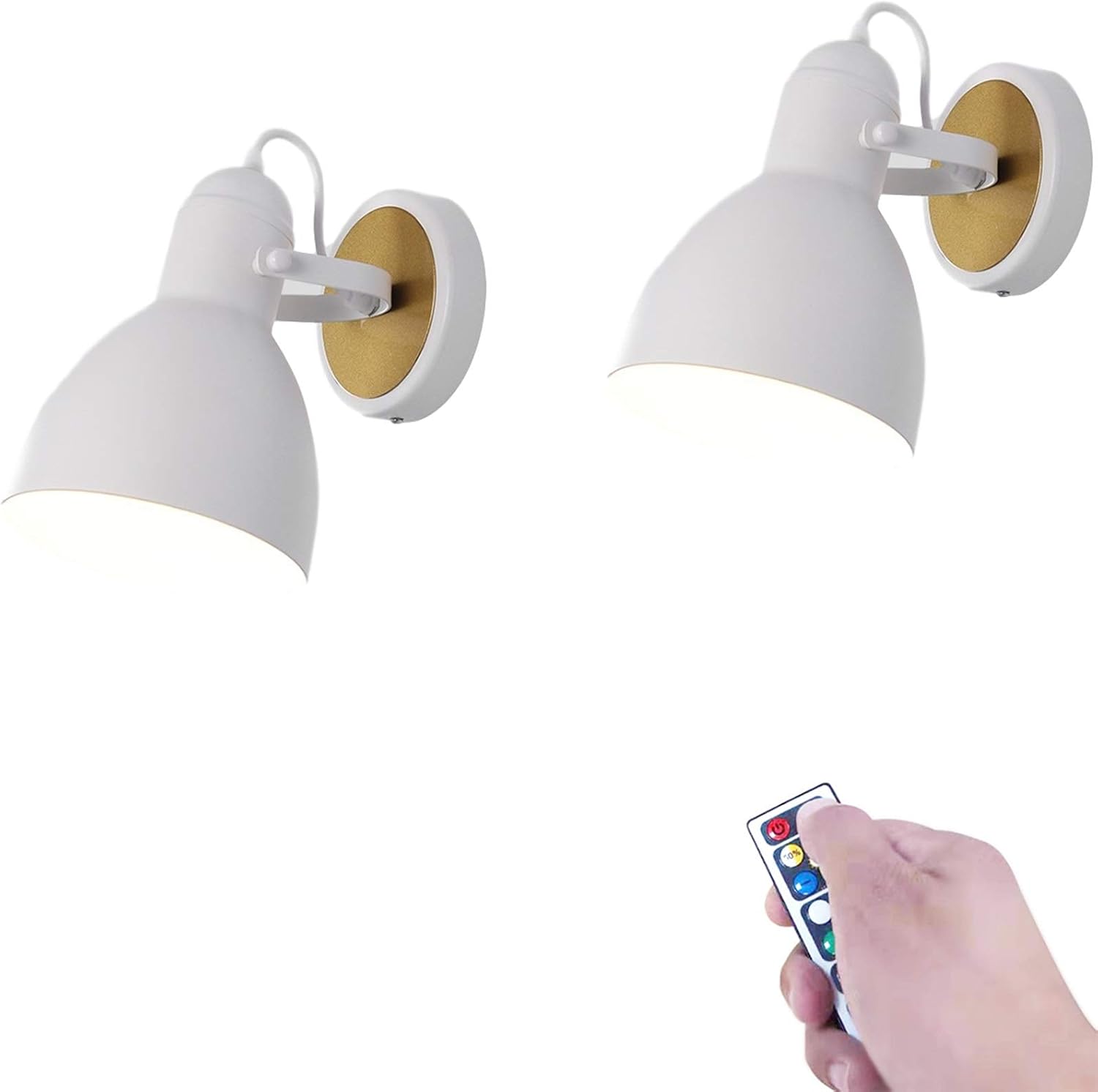 Bedroom Wall Light, 2pcs Remote Control Color Changing Night Light