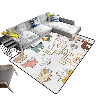 Amazon Com Outdoor Floor Mats Kids Game Crossword Educational