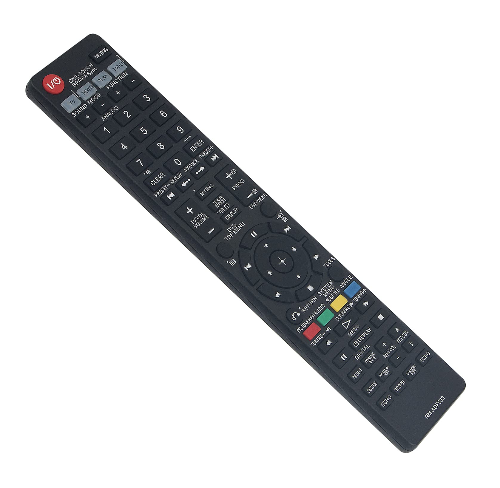 AULCMEET RM-ADP033 Replacement Remote Control Compatible with Sony AV SYSTEM DVD Home Cinema DAV-DZ670M DAV-DZ777K DAV-DZ870M DAV-DZ665K DAV-DZ670K
