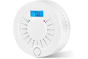 Combination Smoke and Carbon Monoxide Alarms Battery Operated with Sound Warning LCD Display (Model:CS25)