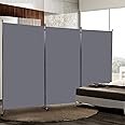 Room Divider 6FT Folding Privacy Screens, 3 Panel Partition Room Dividers w/Freestanding Design, Portable Wall Divider for Room Separtation, Fabric Screen Panel for Home Office Bedroom Dorm
