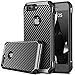 BENTOBEN iPhone 7 Plus Case, Dual Layer Hybrid PC TPU Bumper Carbon Fiber Texture Anti-Scratch Shockproof Protective Case for iPhone 7 Plus 2016 (5.5 