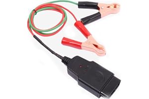 Vgate OBD II Memory Saver Connector with Two 2 Alligator Clips