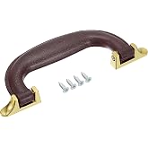 uxcell Luggage Handles, 155mm/6.1inch Plastic Pull Handle Suitcase Case Replacement Handles with Screws for Case Suitcase Toolbox, Wine Red