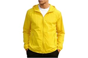 Sun Protection Hoodie Jacket for Men Lightweight Full Zip Long Sleeve Jackets with Pockets Outdoor Hiking Outfits