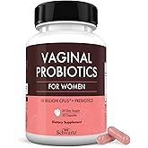 BioSchwartz Vaginal Probiotics for Women Supplement with Prebiotics Lactobacillus Crispatus - Supports Women's Health by Promoting Healthy Vaginal Odor, Flora, PH Balance - 30 Day Supply, 30 Capsules