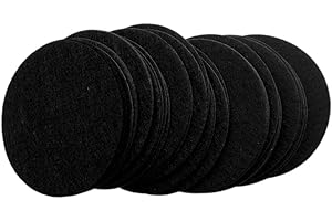 Playfully Ever After 4 Inch Black 16pc Stiff Felt Circles