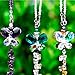 H&D HYALINE & DORA Crystals Ornaments Chandelier Crystals Hanging Prisms Fengshui Suncatcher Rainbow Pendant Maker Car Charm (a Set of 3)