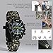 Survival Bracelet Watch, Men/Women Waterproof Emergency Survival Watch with Paracord Whistle Fire Starter Compass and Thermometer, 6 in 1 Multifunctional Outdoor Survival Gear (Green)