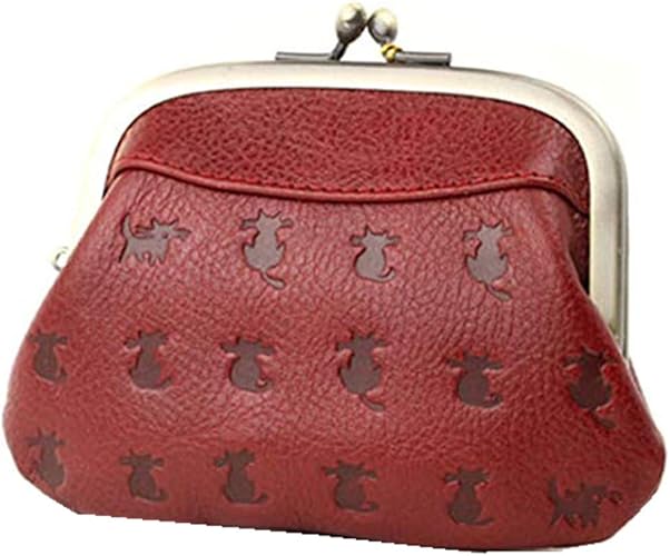 Amazon 日本製本革 猫ネコ型押し 親子がま口財布 牛革 財布 おやこ がまぐちが使いやすい グッズ お母さん おばあちゃんへのプレゼントにも ねこのデザインがかわいい 革のおさいふ 日本製で高級な作り 軽量 猫は帰ってくのでお金も呼び戻す かわいいネコデザインの