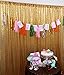 TRLYC 20Ft W by 10FT H Gold Sequin Backdrop Curtain for Wedding Halloween Thanksgiving Day Christmas
