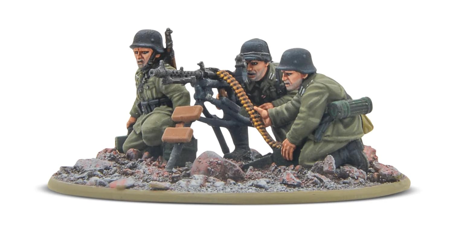 Warlord Games German Army Veteran MMG Team - 28mm Scale Resin Miniatures for Bolt Action Highly Detailed World War 2 Miniatures