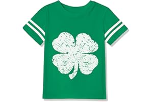 DDSOL St Patrick's Day T-Shirt Toddler Boy Girl Lucky Clover Shamrock Shirt Cotton Short Sleeve Kid Irish Saint Tee Top