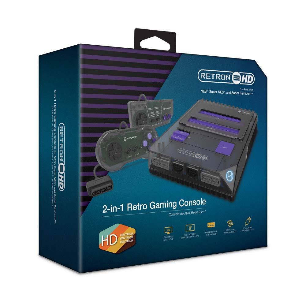 Hyperkin RetroN 2 HD Gaming Console for NES/ Super Famicom (Space Black): Video Games
