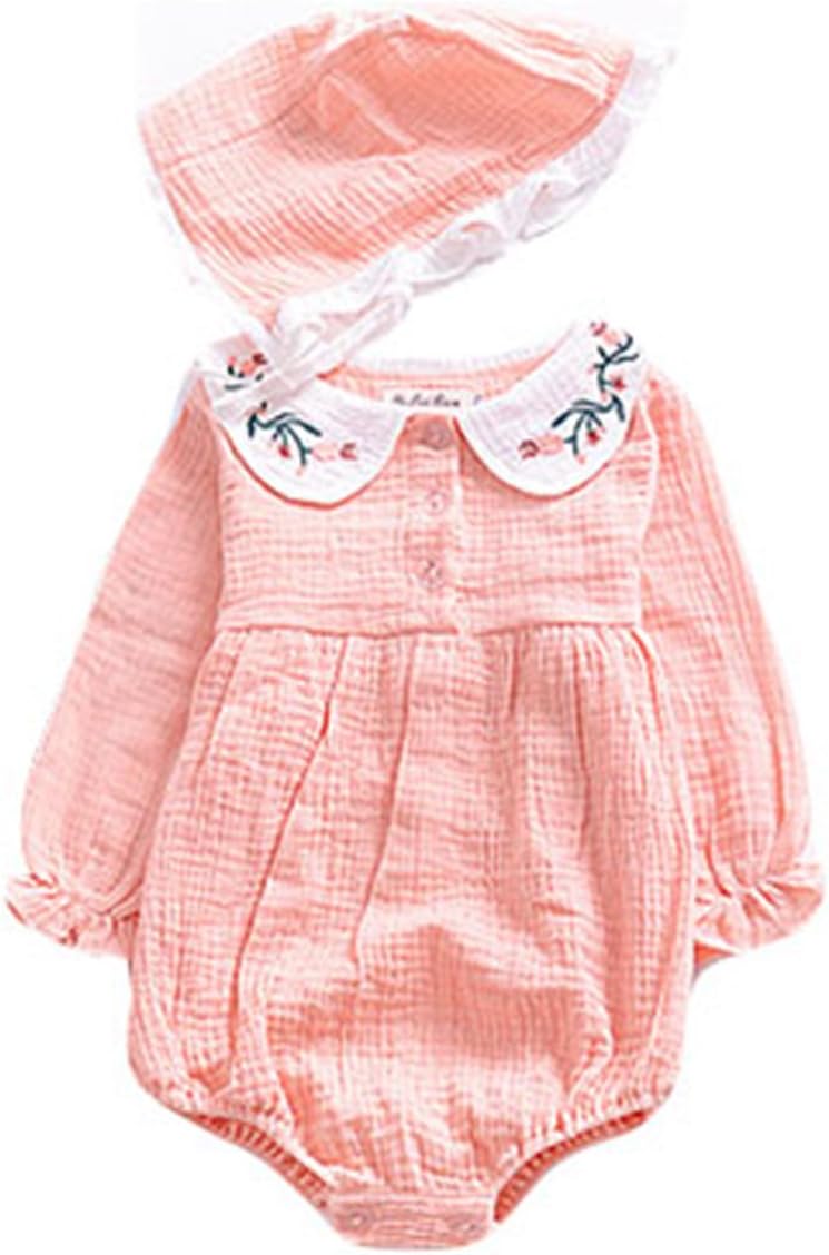 LOOLY Infant Baby Girls Twins Long Sleeve Ruffle Rompers Bodysuits Outfit Clothes