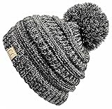 FunkyJunque H-6847-816k.06 Childrens Pom Beanie - Black (#31)