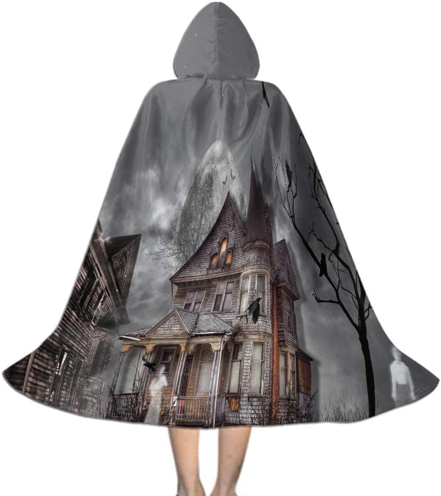 Men & Kids Tunic Hooded Robe, Hooded Cosplay Party Cloak Halloween Decoration
