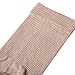 Fimage Women Spun Silk Ankle Toe Socks Five Finger Soft Crew Socks Nude Onesize