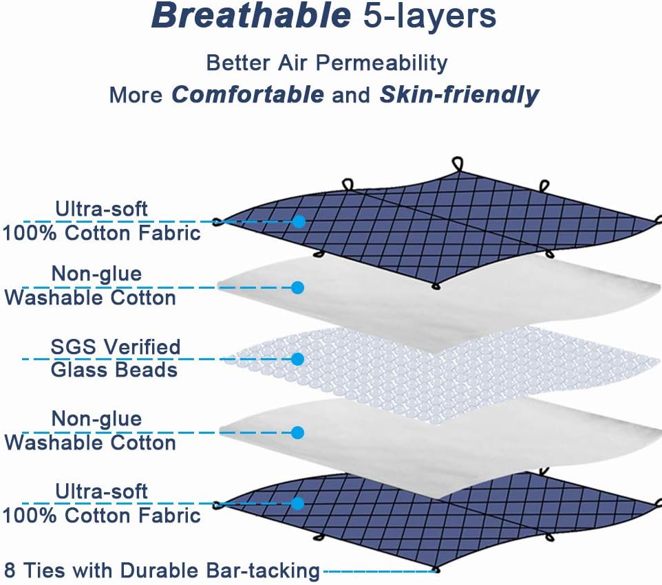 jaymag Weighted Blanket 7kg Adults Kids Children Autism Therapy