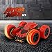 Amicool SMC-HW112, 4WD 2.4Ghz Remote Control Car Double Sided Rotating Vehicles 360° Flips, Kids Toy Cars for Boys & Girls Birthday, Red, 16