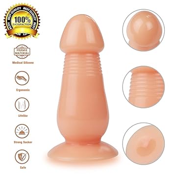 Pilz Dildo Riesige Penis Super Große Anal Plug Starke Sucker Big Butt Stimulieren Anal Dildo Erotikspiele (Fleisch)