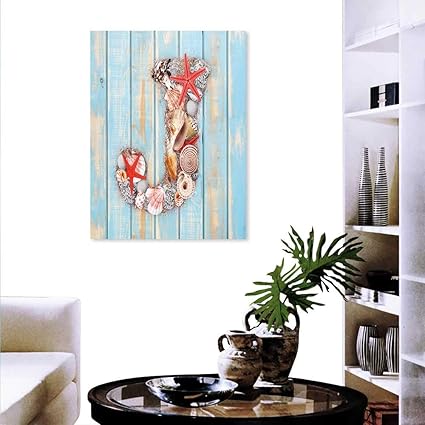 Amazon Com Anyangeight Letter J Canvas Wall Art Bedroom