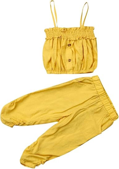 yellow crop top amazon