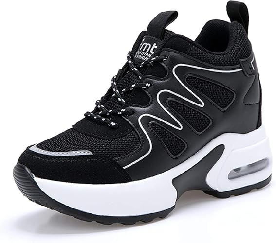 Aonegold Basket Femme Compensee Chaussure De Sport Gym Fitness Sneakers Basses Compensees Talon De 7 Cm Amazon Fr Chaussures Et Sacs