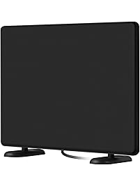 AliTEK 120+Miles Ultra Amplified TV Antenna Indoor - Upgraded Dightal HDTV Antenna with Amplifier TV Signals High Reception High Definition Antenna for TV 4K 1080P Channels Free Gain 16Ft Coax Cable