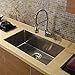 VIGO VGR3219C 32 inch Kitchen Sink Undermount 16 Gauge Single Bowl Stainless Steel Kitchen Sink, Commercial Grade Sink with Rounded Corners and SoundAbsorb Technology