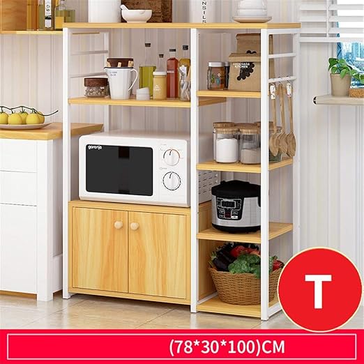 SXCDD Horno Microondas,Cocina Microondas Multi-Capa Soporte De ...