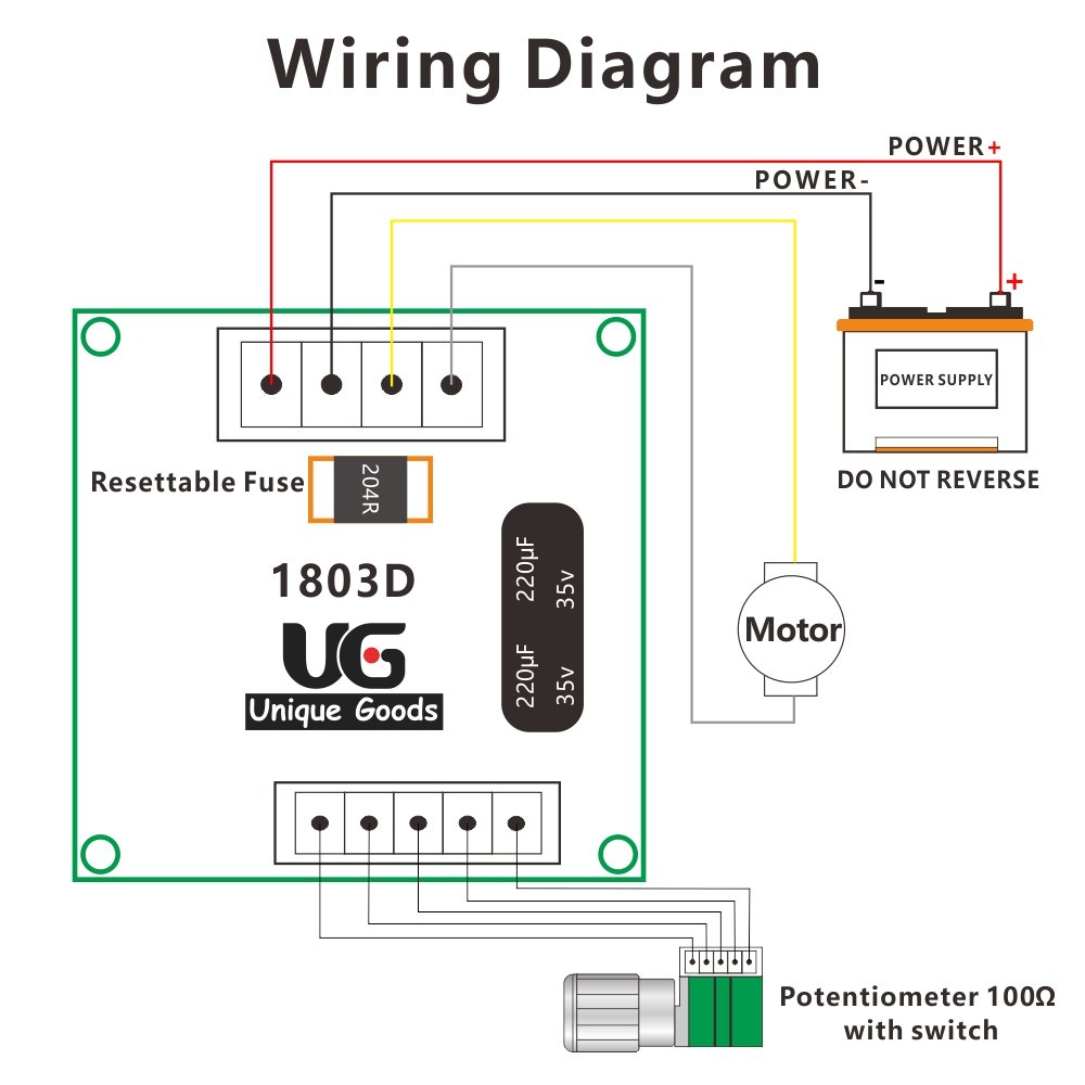 uniquegoods 6V 12V 24V 28V DC Digital Display DC Motor Speed Controller  Adjustable Variable Speed Switch ...