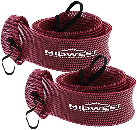 Midwest Outfitters Rod Socks Fishing Rod Sleeve Cover -2Pack- Rod Sock Fishing Pole Covers for Spinning Baitcaster and Youth Fishing Pole Sizes - Rod Cover Comes in Multiple Sizes and Colors