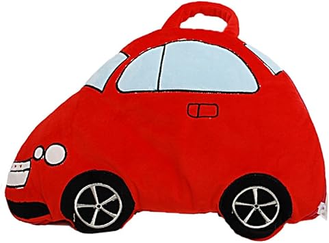 Linzy Plush Take Along Car Baby Pillow Blanket, Red 38