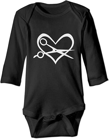 Amazon Com Printed Hairstylist Heart Cute Baby Girls Long Sleeves