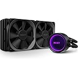 NZXT Kraken X53 240mm - RL-KRX53-01 - AIO RGB CPU Liquid Cooler - Rotating Infinity Mirror Design - Improved Pump - Powered by CAM V4 - RGB Connector - AER P 120mm Radiator Fans (2 Included)