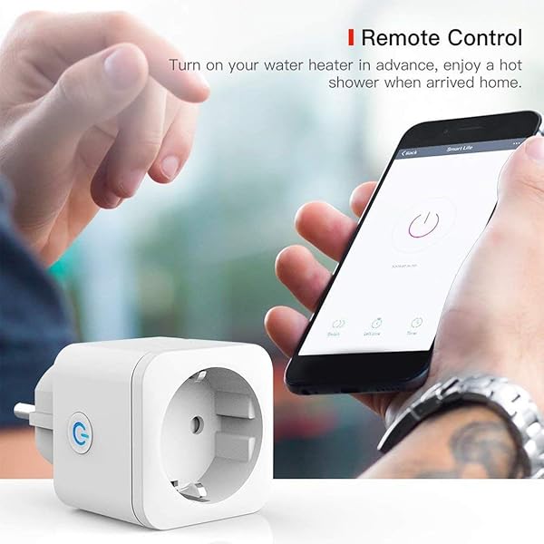 Wifi Smart Mini Plug Wifi Enchufe Control remoto Funciona Control de aplicaciones Control de voz Dispositivo para compartir temporizador