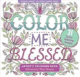 Color Me Blessed Inspirational Adult Coloring Book (31 stress-relieving designs) (Studio Series Artist's Coloring Book) by