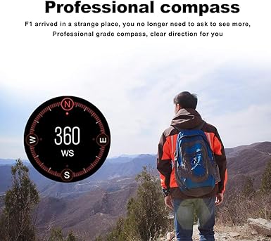 Milnnare Reloj Inteligente Bluetooth GPS Frecuencia cardíaca SIM ...