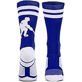 ChalkTalkSPORTS Hockey Performance Crew Socks - Youth & Adult - Multiple Colors - Mid-Calf Socks