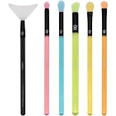 MODA Blend &amp; Defend 6PC Eye Makeup Brush Kit with Eye Shield, Vegan | Vegan brush set with soft synthetic filaments for smooth blending and a flawless finish