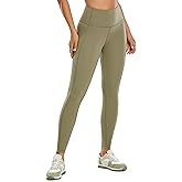 CRZ YOGA Womens Brushed Naked Feeling Workout Leggings 25" - High Waisted Gym Athletic Tummy Control Yoga Pants with Pockets
