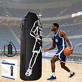 Toofrito Inflatable Basketball Dummy Defender 72" Basketball Training Aid with Air Pump Basketball Defender Mannequin Great for Evasive Moving, Recognize Passing and Scoring