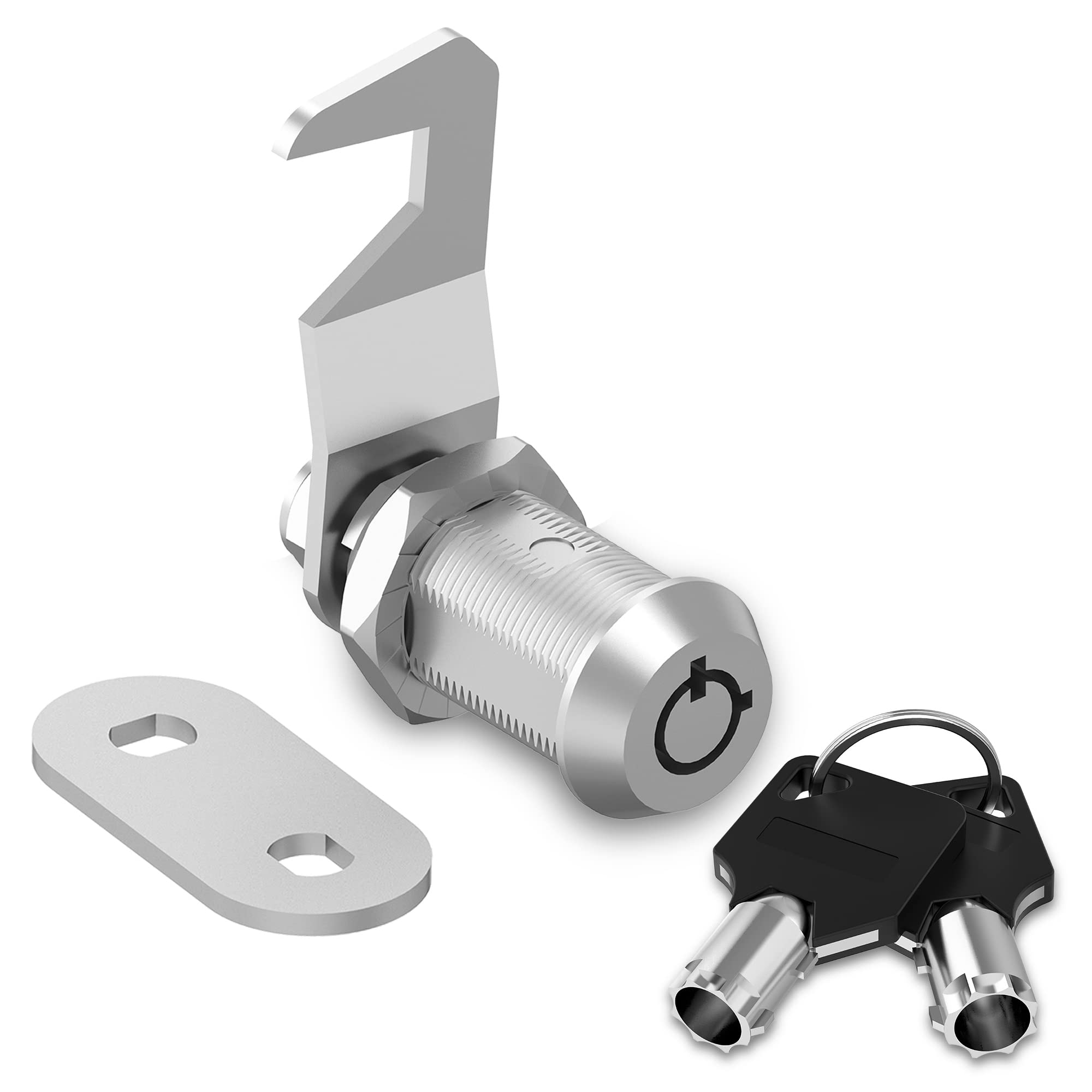 1 Pack Cam Locks RV Storage Locks, Mailbox Lock 1-1/8" Cam Lock Keyed Alike, Toolbox Locks Replacement Lock for File Cabinet Storage Door on Camper, Zinc Alloy